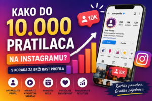 Kako do 10.000 pratilaca na Instagramu – 9 koraka za brži rast profila