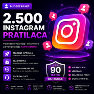 2500 Instagram pratilaca Budget paket