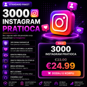 3000 Instagram pratilaca za profil
