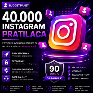 40000 Instagram pratilaca Budget paket