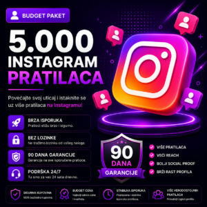 5000 Instagram pratilaca Budget paket