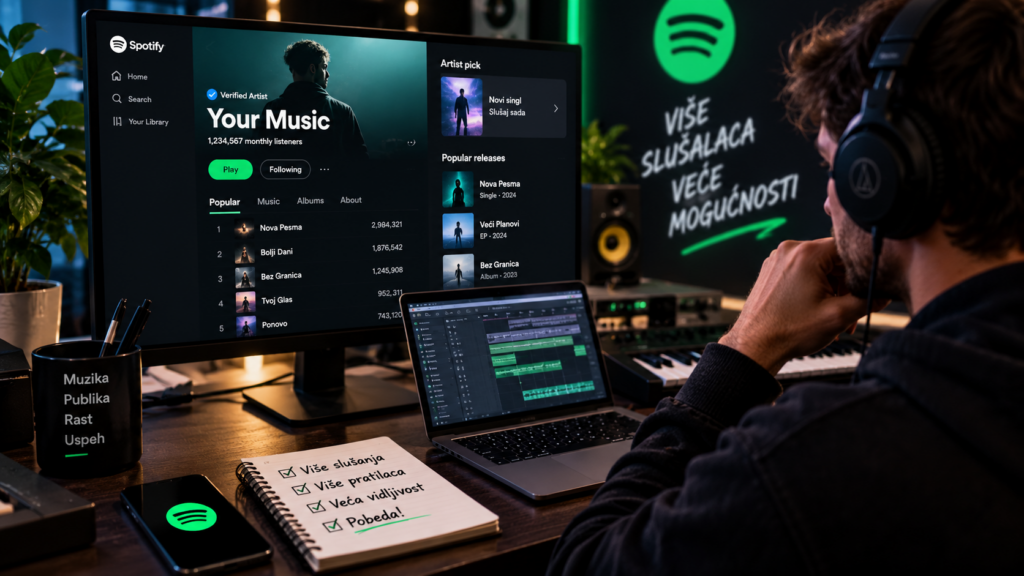 Spotify usluge za promociju pesama i albuma